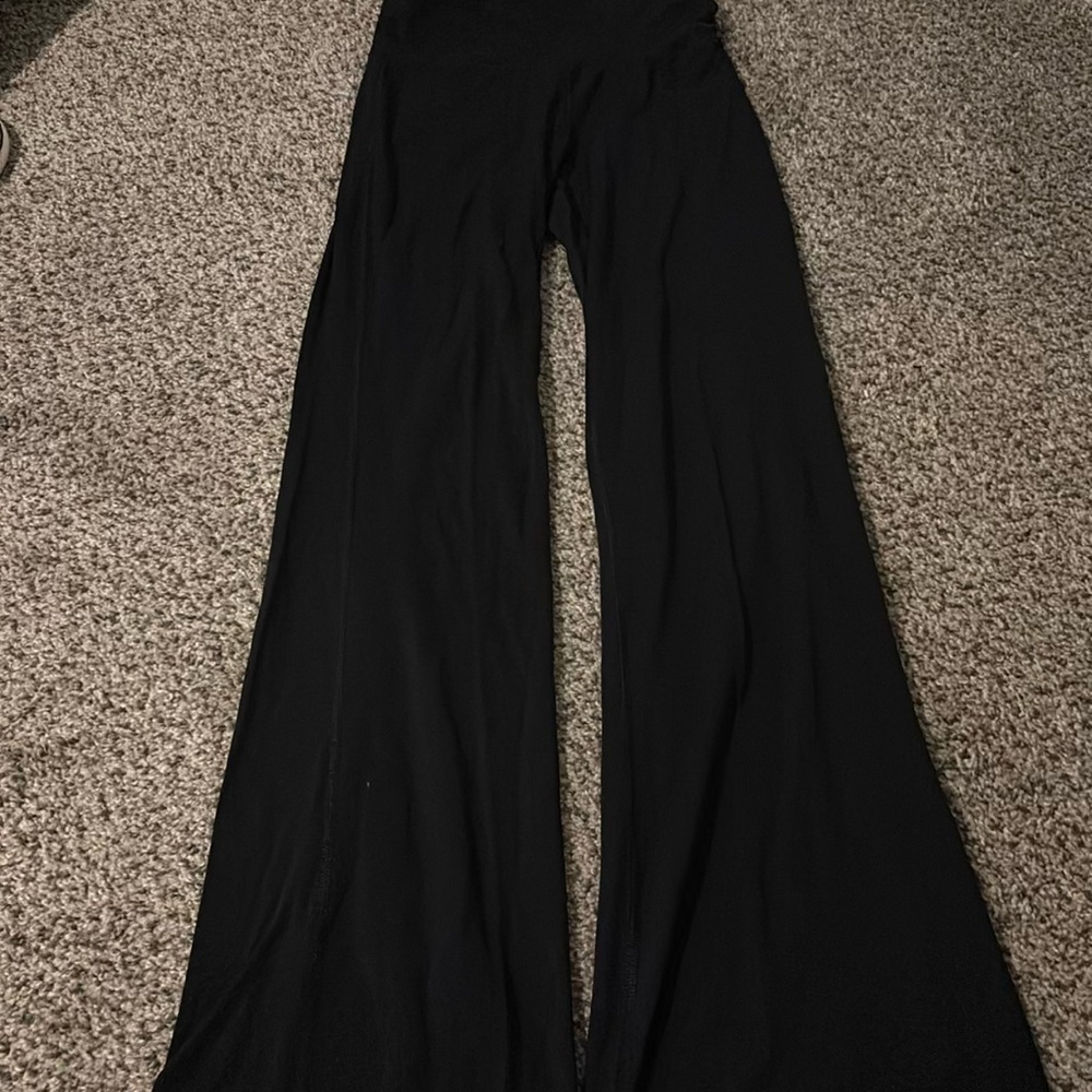 Elegant Black Women's Wide-Leg Pants